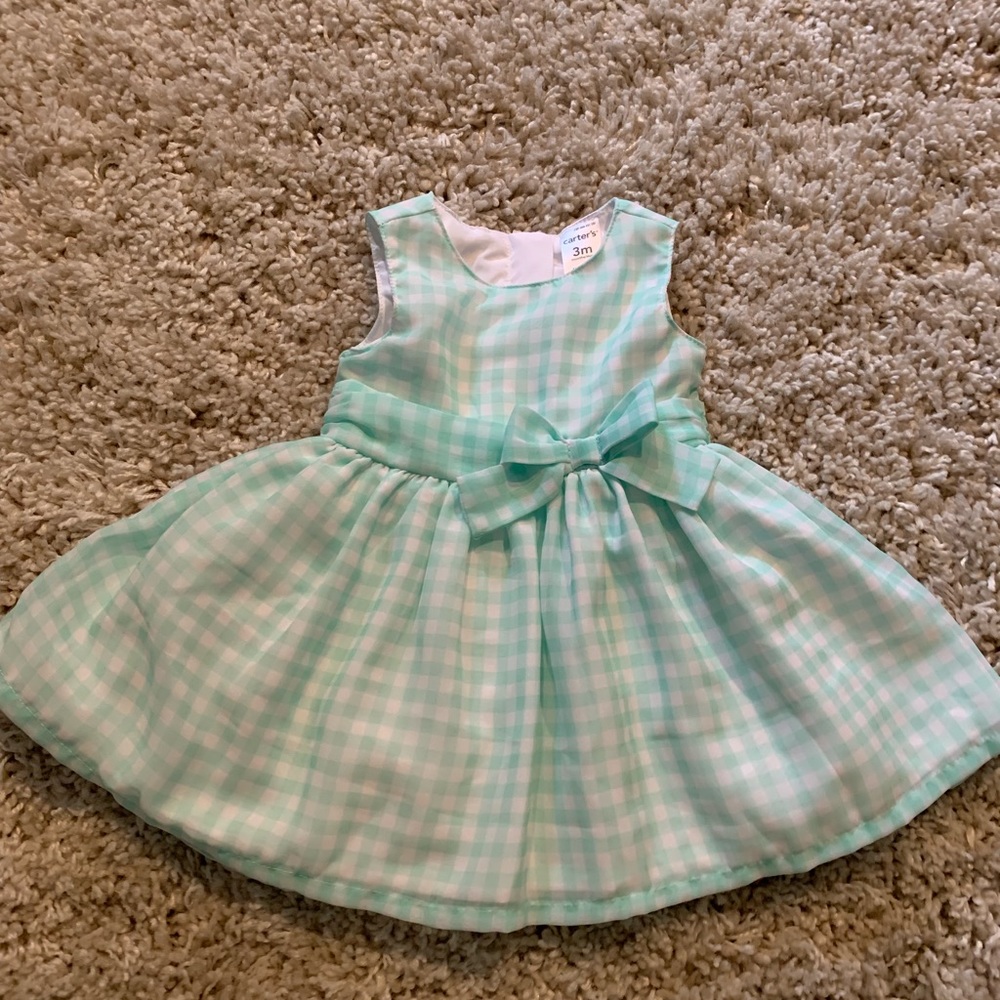 Beautiful baby girl dress in Tiffany blue